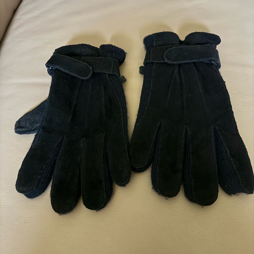 Suede Thinsulate Black Men's Gloves XL